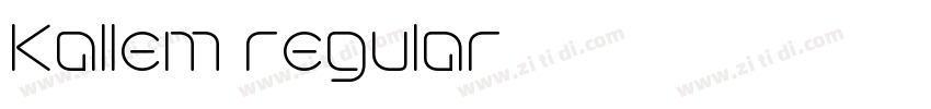 Kallem regular字体转换